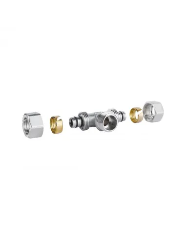 Тройник обжимной SD Plus НР SD160W161516 16 х 1/2 х 16 мм, для МП труб - 3