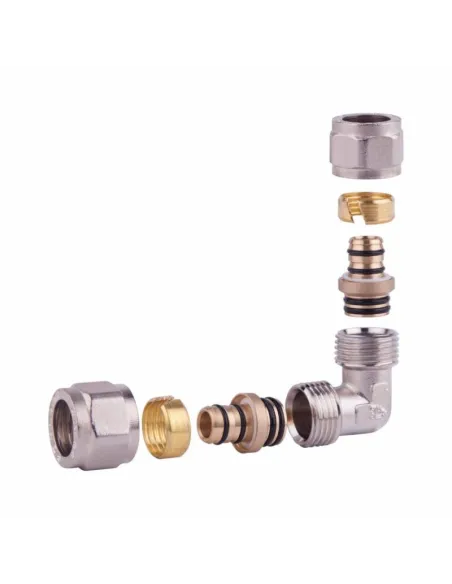 Уголок обжимной SD Forte SF173W1616 16 мм, для ПП труб - 1