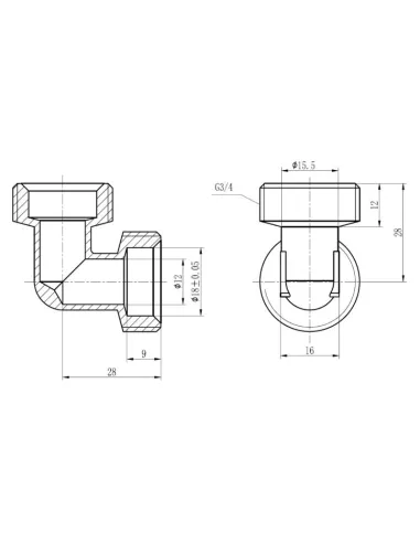 Уголок обжимной SD Forte SF173W2020 20 мм, для ПП труб - 2