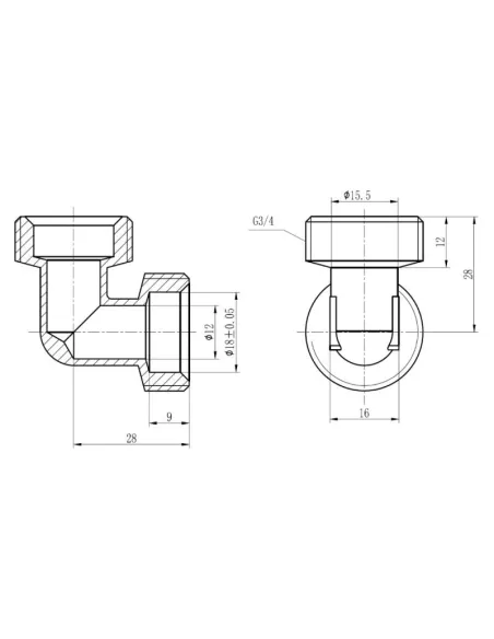 Уголок обжимной SD Forte SF173W2020 20 мм, для ПП труб - 2
