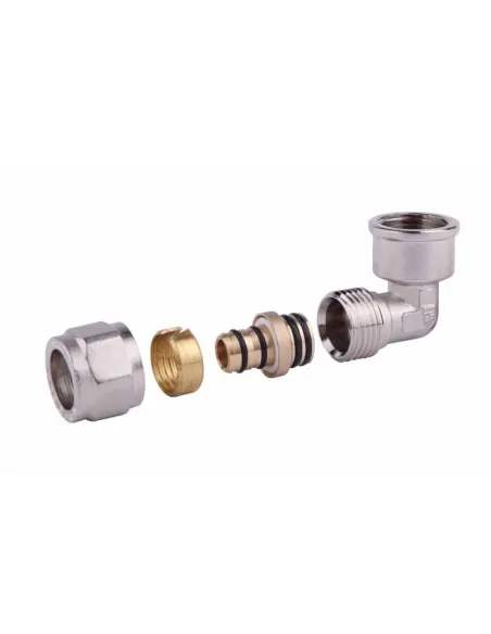 Кутник обжимний SD Forte ВР SF174W1615 16 х 1/2 дюйма, для ПП труб - 1 Кутник обжимний SD Forte ВР SF174W1615 16 х 1/2 дюйма, для ПП труб - 1