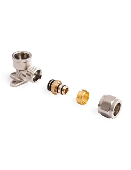 Уголок обжимной настенный SD Forte ВР SF179W1615 16 х 1/2 дюйма, для ПП труб - 1