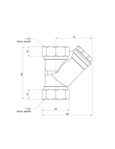 Фільтр грубої очистки SD Forte SF124W40 1 1/2 дюйма - 2