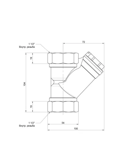 Фільтр грубої очистки SD Forte SF124W40 1 1/2 дюйма - 2