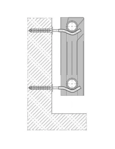 Комплект кронштейнов для радиатора Cristal NR-1015 - 2