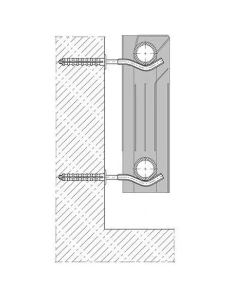 Комплект кронштейнов для радиатора Cristal NR-1015 - 2