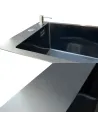 Мийка для кухні з нержавіючої сталі Romzha Nova U-350 BL з дозатором для миючого засобу та кошиком - 2