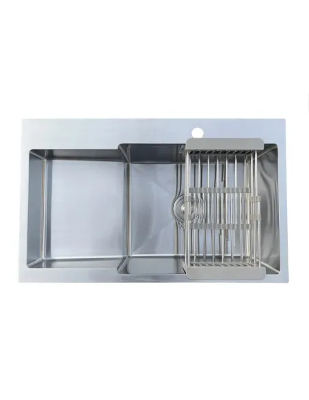 Мойка для кухни из нержавеющей стали Romzha Metric U-730L с корзиной - 1