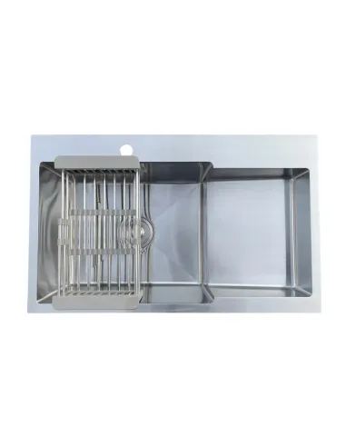 Мойка для кухни из нержавеющей стали Romzha Metric U-730L с корзиной - 2