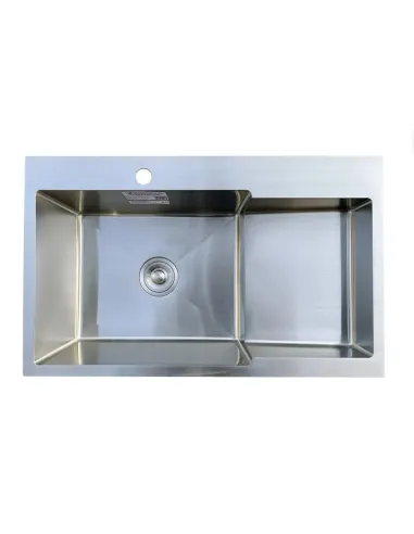 Мойка для кухни из нержавеющей стали Romzha Metric U-730L с корзиной - 4