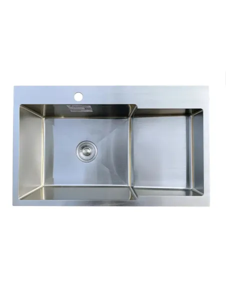 Мойка для кухни из нержавеющей стали Romzha Metric U-730L с корзиной - 4