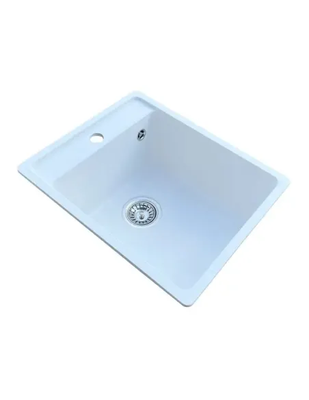 Мойка для кухни из гранита Romzha Vlada Biela, 410х510х200 мм - 2