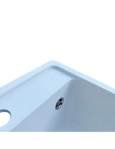 Мойка для кухни из гранита Romzha Vlada Biela, 410х510х200 мм - 3