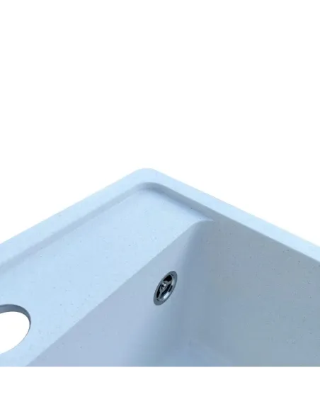 Мойка для кухни из гранита Romzha Vlada Biela, 410х510х200 мм - 3