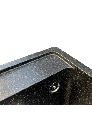 Мойка для кухни из гранита Romzha Vlada Antracit, 410х510х200 мм - 3