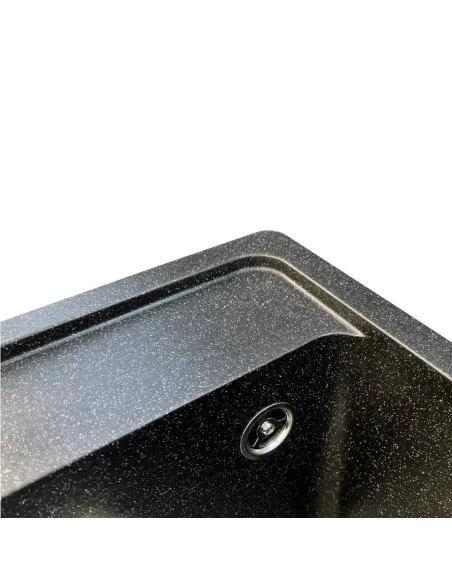 Мойка для кухни из гранита Romzha Vlada Antracit, 410х510х200 мм - 3