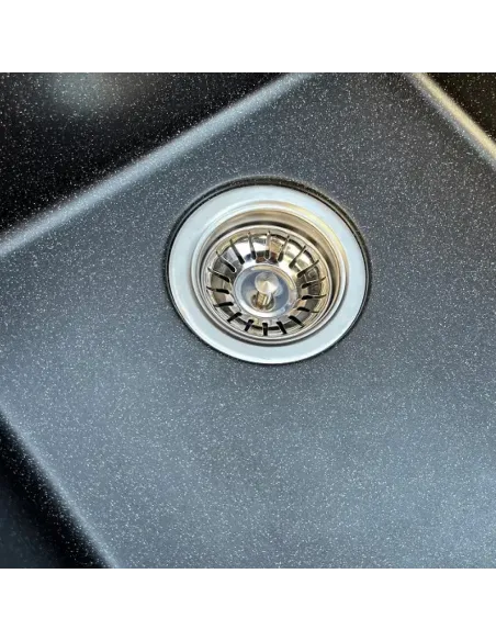 Мойка для кухни из гранита Romzha Vlada Antracit, 410х510х200 мм - 5