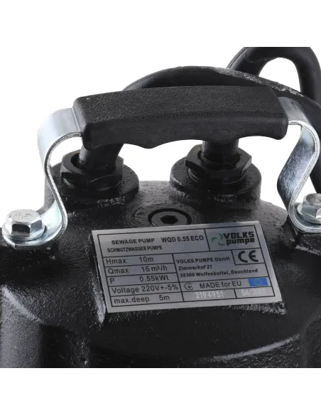 Фекальний насос Volks Pumpe WQD 0.55 ECO 0.55 кВт - 4