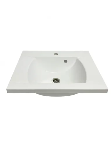 Раковина зі штучного каменю Adamant Over-60 600х490 White - 4