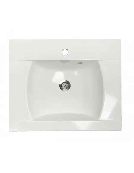 Раковина зі штучного каменю Adamant Over-60 600х490 White - 1