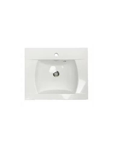 Раковина зі штучного каменю Adamant Over-60 600х490 White - 5