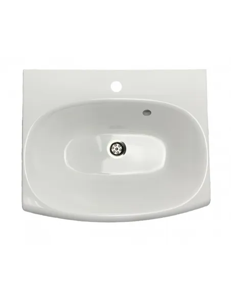 Раковина зі штучного каменю Adamant Logan 600х500 White - 1