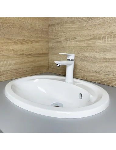 Раковина зі штучного каменю Adamant Comfy 540х425 White - 3