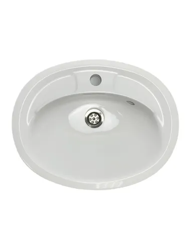 Раковина зі штучного каменю Adamant Comfy 540х425 White - 4