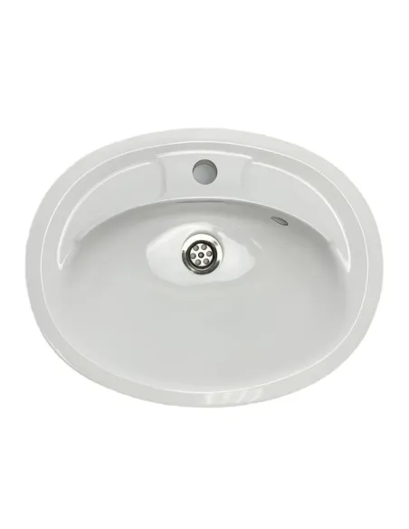 Раковина зі штучного каменю Adamant Comfy 540х425 White - 4