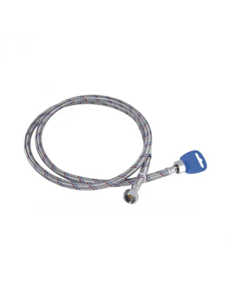 Шланг для підведення води SD Plus ГГ SD397W150 нержавіюча сталь 1,5 метра - 1