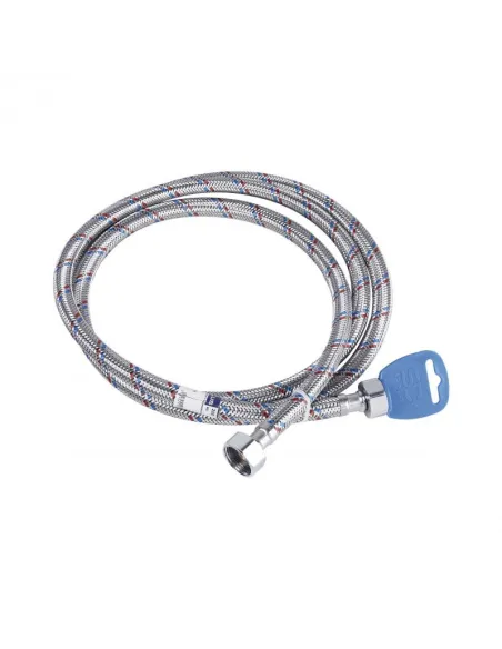 Шланг для підведення води SD Plus ГГ SD397W200 нержавіюча сталь 2 метри - 1