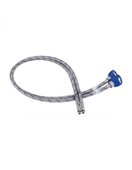 Шланг для підведення води SD Plus метра10 SD396W100 нержавіюча сталь 1 метра (пара) - 1 Шланг для підведення води SD Plus метра10 SD396W100 нержавіюча сталь 1 метра (пара) - 1