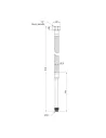 Шланг для підведення води SD Plus метра10 SD396W60 нержавіюча сталь 0,6 метра (пара) - 2