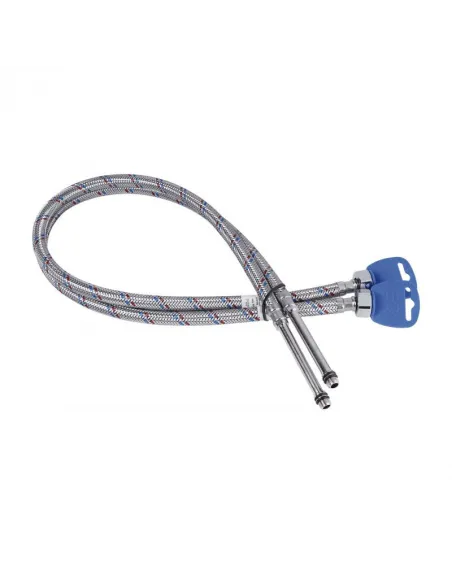 Шланг для подвода воды SD Plus метра10 SD396W80L нержавеющая сталь 0,8 метра (пара) - 1