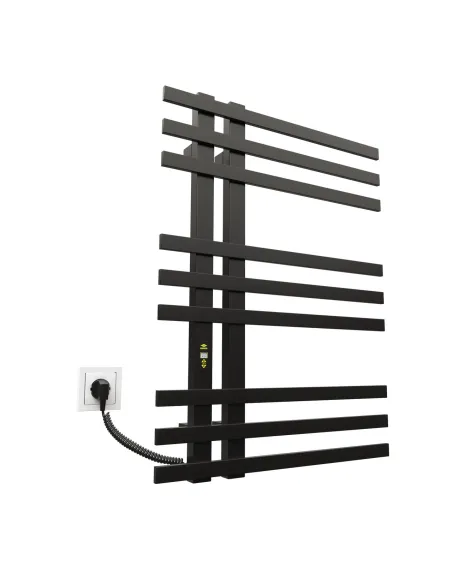 Полотенцесушитель электрический Kosser Браш 800х600/9 EL черный - 1