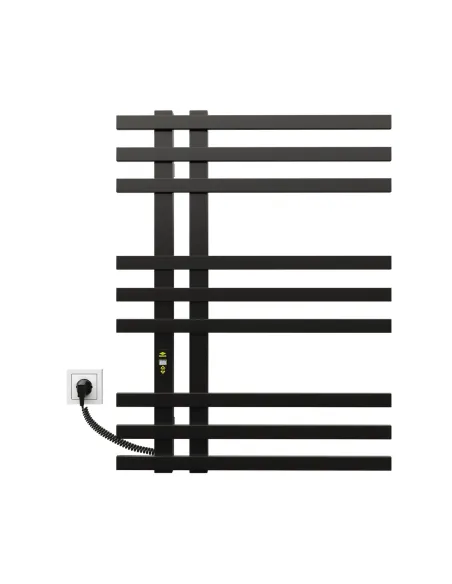 Полотенцесушитель электрический Kosser Браш 800х600/9 EL черный - 2