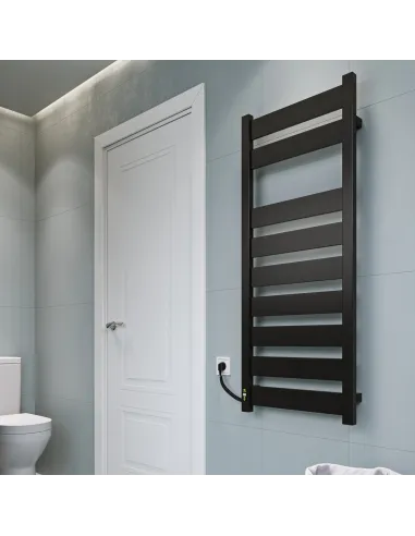 Полотенцесушитель электрический Kosser Волс 1000х500/8 ER черный - 4