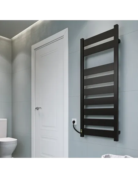 Полотенцесушитель электрический Kosser Волс 800х500/7 EL черный - 4