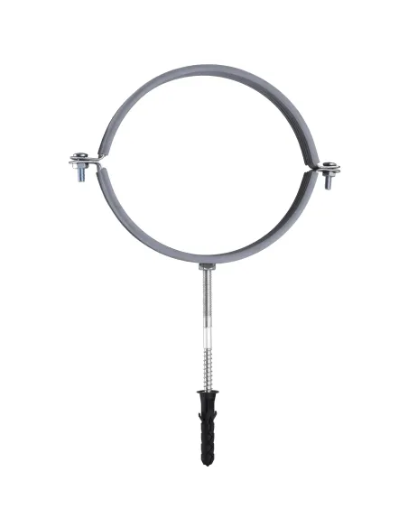 Хомут для трубы 158 - 168 мм Cristal CR 6 серый в сборе с винтом 8 х 120 и дюбелем - 1