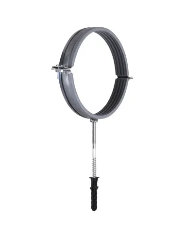 Хомут для трубы 158 - 168 мм Cristal CR 6 серый в сборе с винтом 8 х 120 и дюбелем - 2