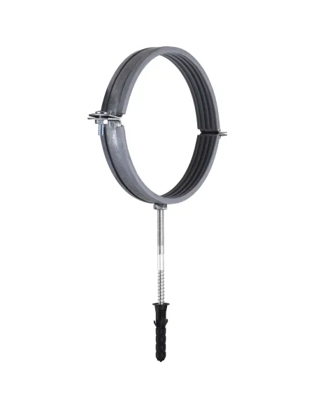 Хомут для трубы 158 - 168 мм Cristal CR 6 серый в сборе с винтом 8 х 120 и дюбелем - 2