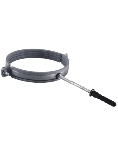 Хомут для трубы 158 - 168 мм Cristal CR 6 серый в сборе с винтом 8 х 120 и дюбелем - 3