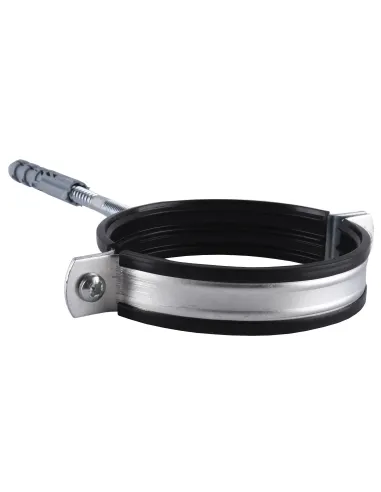 Хомут для трубы 108 - 118 мм Solomon 4 в сборе с винтом 10 х 120 и дюбелем - 4