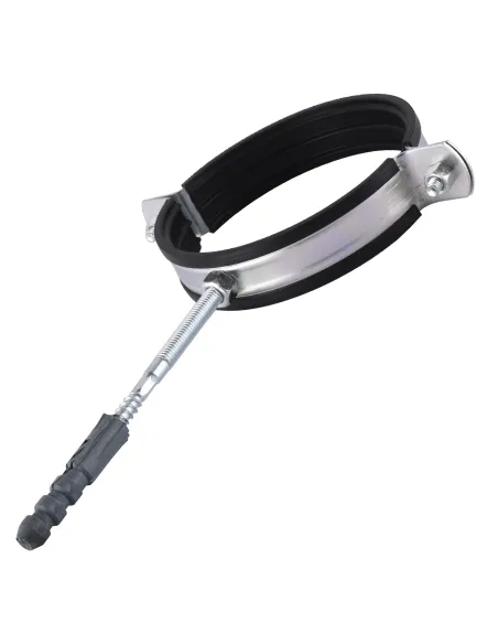 Хомут для трубы 73 - 88 мм Solomon 2 в сборе с гайкой и дюбелем - 2