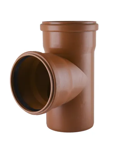 Тройник для наружной канализации VS Plast 160 х 160 х 90 угол 90 градусов - 2
