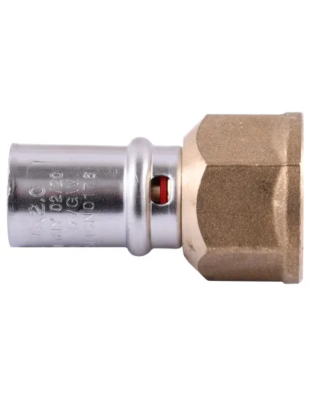 Муфта с внутренней резьбой для металлопластиковых труб APE Italy AP 102 1/2 дюйма х 16, никель - 1