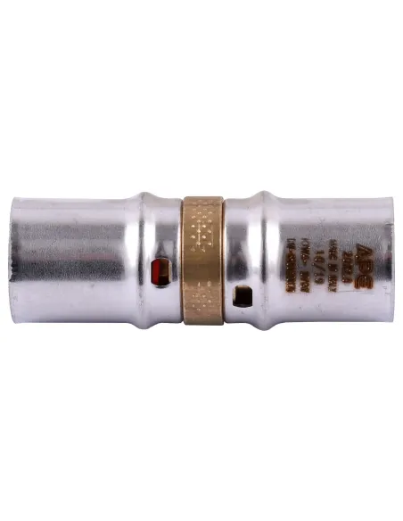 Муфта проміжна для металопластикових труб APE Italy AP 103 20 х 20, нікель - 1