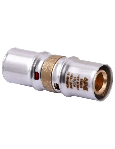 Муфта проміжна для металопластикових труб APE Italy AP 103 20 х 20, нікель - 2