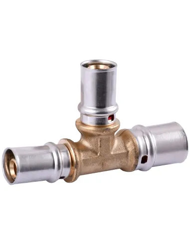 Тройник промежуточный для металлопластиковых труб APE Italy AP 131 20 х 16 х 16 никель - 3