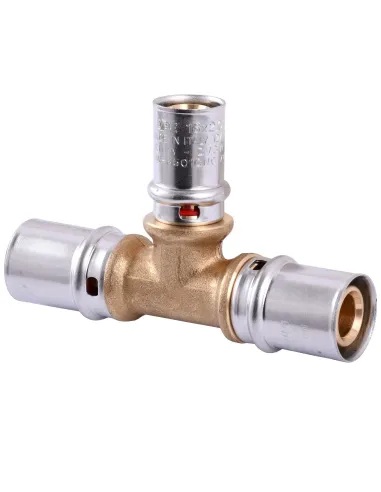 Трійник проміжний для металопластикових труб APE Italy AP 131 20 х 16 х 20 нікель - 2